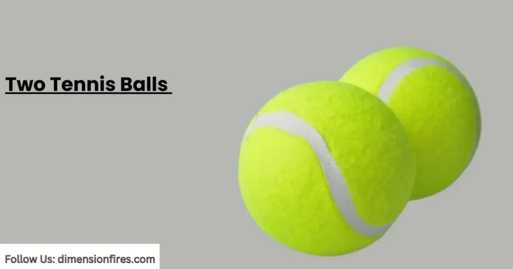 two tennis balls