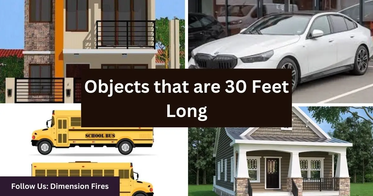 things equal to 30 feet long